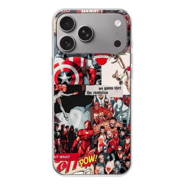 Чохол з принтом «Марвел Комикс» для Apple iPhone 18 Pro Max