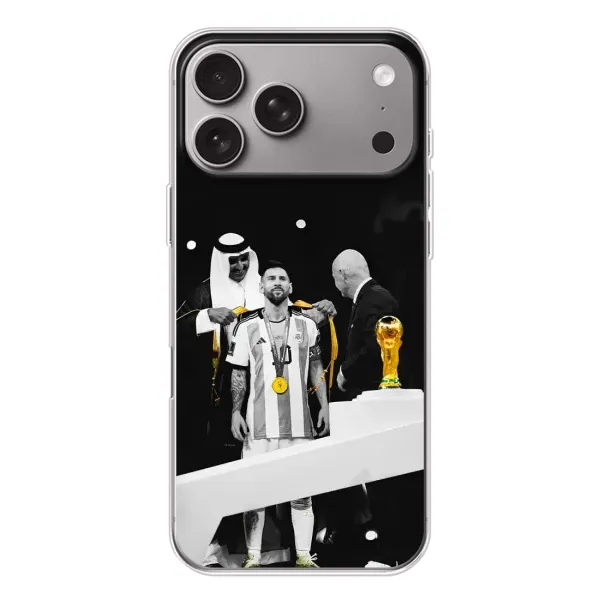 Чохол з принтом «Мессі коронований» для Apple iPhone 18 Pro Max