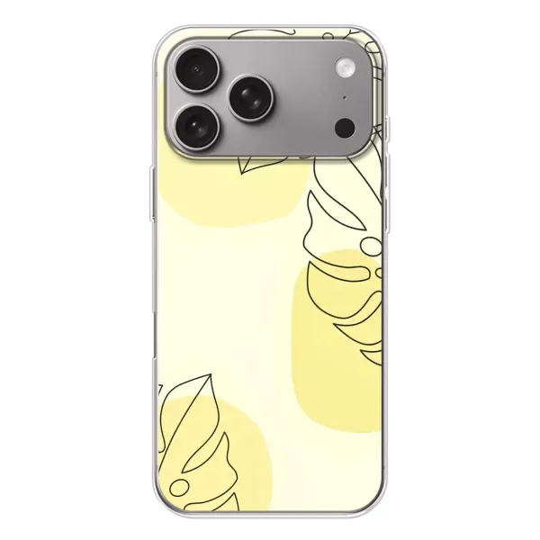 Чохол з принтом «Жовта монстера арт» для Apple iPhone 18 Pro Max