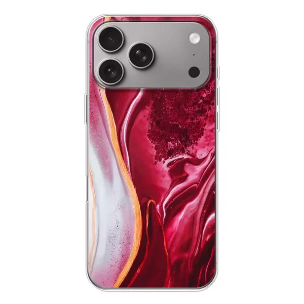 Чохол з принтом «Мрамор червоний» для Apple iPhone 18 Pro Max