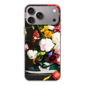 Бренднові Чохли для Apple iPhone 18 Pro Max - (PREMIUMPrint) (Nike цветы)