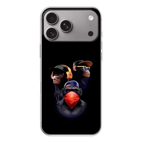 Чохол з принтом «Три мавпи» для Apple iPhone 18 Pro Max Чохол з принтом «Три мавпи» для Apple iPhone 18 Pro Max