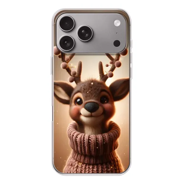 Чохол з принтом «Олень в светрі» для Apple iPhone 18 Pro Max
