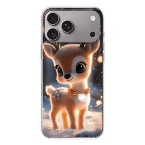 Яскравий чохол для Apple iPhone 18 Pro Max з Зимові Оленята (Оленятко)