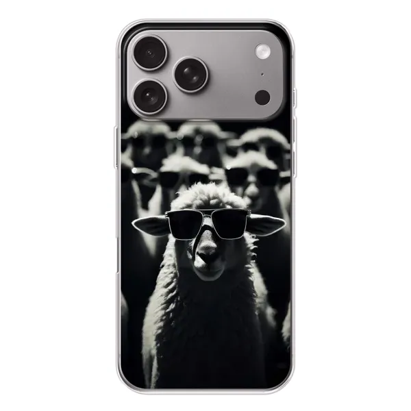 Чохол з принтом «Овечка в окулярах» для Apple iPhone 18 Pro Max