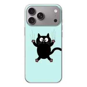 Чохол з принтом для Apple iPhone 18 Pro Max (AlphaPrint) Модні коти (Падаючий кіт)