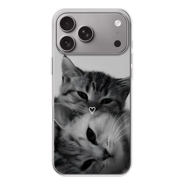 Чохол з принтом «Пара котів» для Apple iPhone 18 Pro Max