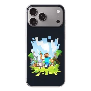Чохол Майнкрафт на Apple iPhone 18 Pro Max (AlphaPrint) Minecraft (персонажі Minecraft)