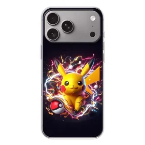 Чохол з Пікачу на Apple iPhone 18 Pro Max (Пікачу з м'ячем)
