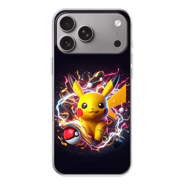 Чохол з принтом «Пікачу з м'ячем» для Apple iPhone 18 Pro Max
