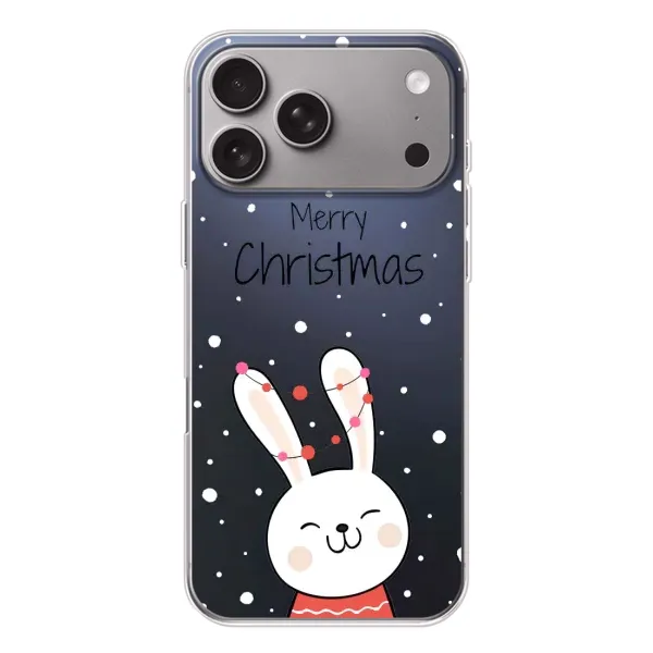 Чохол з принтом «Різдвяний заєць» для Apple iPhone 18 Pro Max