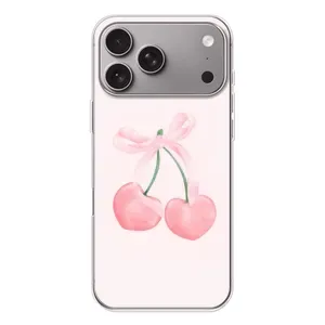 Чохол з розовим принтом для Apple iPhone 18 Pro Max (Рожеві вишні)