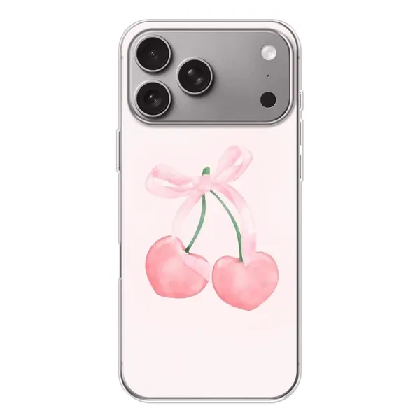 Чохол з принтом «Рожеві вишні» для Apple iPhone 18 Pro Max Чохол з принтом «Рожеві вишні» для Apple iPhone 18 Pro Max