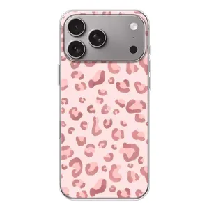 Чохол з розовим принтом для Apple iPhone 18 Pro Max (Рожевий леопард)