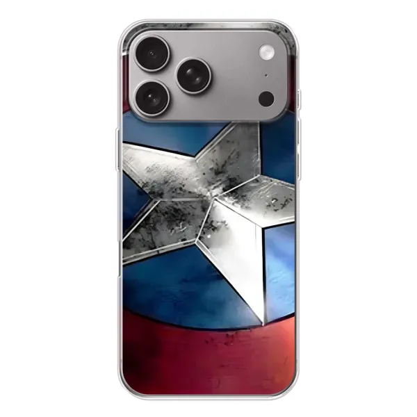 Чохол з принтом «Щит Капітана Америки» для Apple iPhone 18 Pro Max