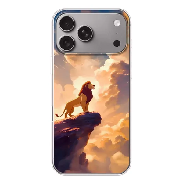 Чохол з принтом «Сімба на скелі» для Apple iPhone 18 Pro Max