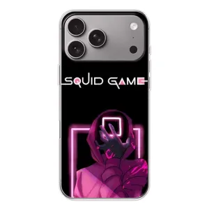 Чохол Гра в кальмара для Apple iPhone 18 Pro Max (Неоновий охоронець гри)