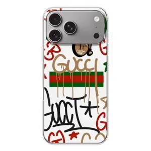 Бренднові Чохли для Apple iPhone 18 Pro Max - (PREMIUMPrint) (Стиль GUUCI)