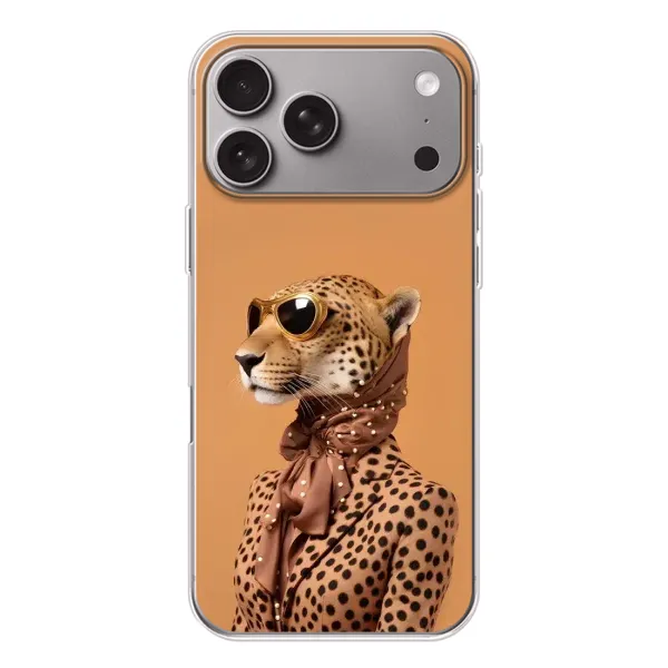 Чохол з принтом «Стильний леопард» для Apple iPhone 18 Pro Max
