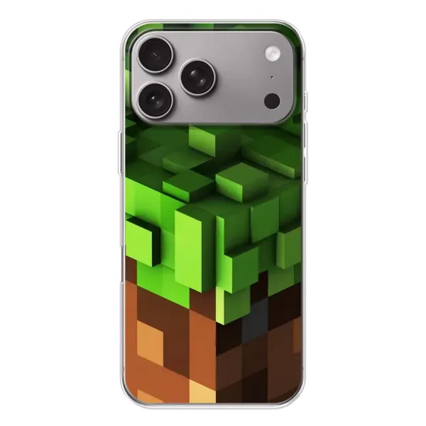 Чохол з принтом «текстура Майнкрафт» для Apple iPhone 18 Pro Max