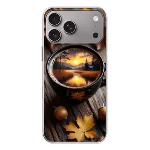 Чохол з унікальним дизайном 'Осінь з кавою' для Apple iPhone 18 Pro Max (Темна кава)