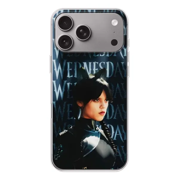 Чохол з принтом «Венздей кішка» для Apple iPhone 18 Pro Max
