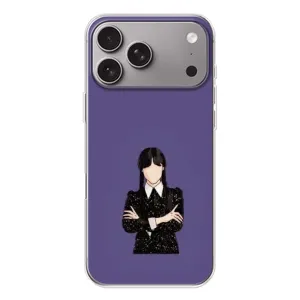 Чохли Венсдей на Apple iPhone 18 Pro Max Уенсдей (AlphaPrint) (Венздей у чорному)