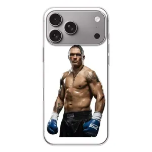 Чохол з картинкою Олександр Усик для Apple iPhone 18 Pro Max (Усик на білому)