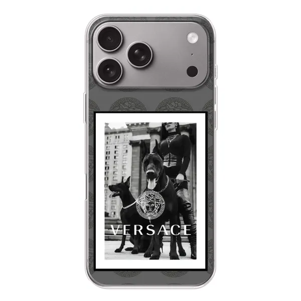 Чохол з принтом «Версаче» для Apple iPhone 18 Pro Max