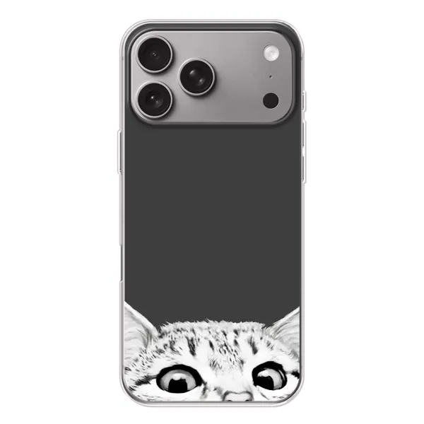 Чохол з принтом «Виглядає котик» для Apple iPhone 18 Pro Max Чохол з принтом «Виглядає котик» для Apple iPhone 18 Pro Max