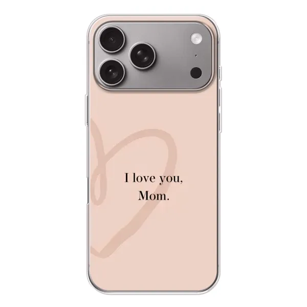 Чохол з принтом «Серце мамі» для Apple iPhone 18 Pro Max