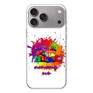 Чохли Амонг Ас для Apple iPhone 18 Pro Max (AlphaPrint) (Яскравий АмонгАс)