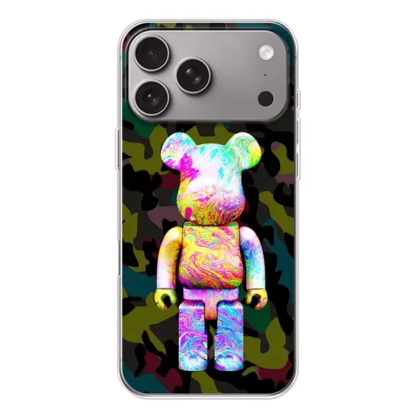 Чохол з принтом «Яскравий Bearbrick» для Apple iPhone 18 Pro Max