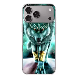 Защитные чехлы для Эппл Айфон 18 Про Макс (AlphaPrint) (ХИТ продаж) ВОЛК