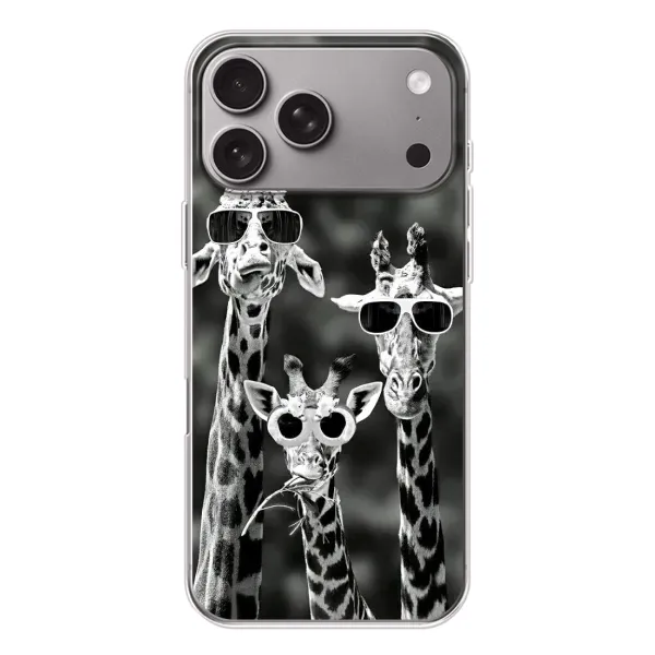 Чохол з принтом «Жирафи в окулярах» для Apple iPhone 18 Pro Max Чохол з принтом «Жирафи в окулярах» для Apple iPhone 18 Pro Max