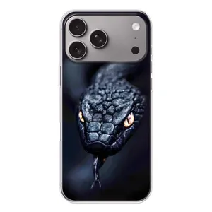 Чохол з картинкою 'Хижаки' для Apple iPhone 18 Pro Max (Чорна змія)