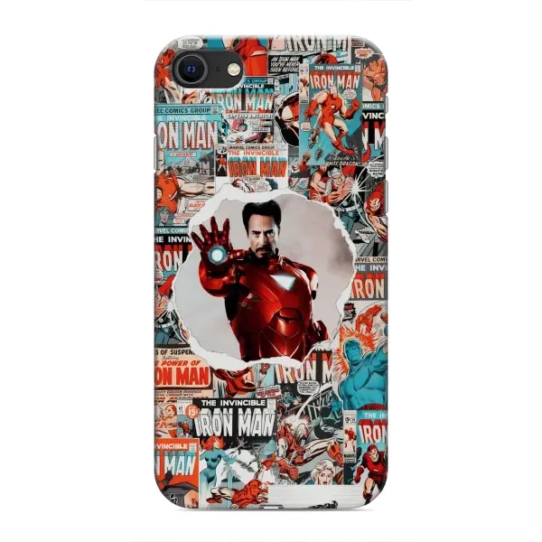 Чохол з принтом «Айронмен» для iPhone 8