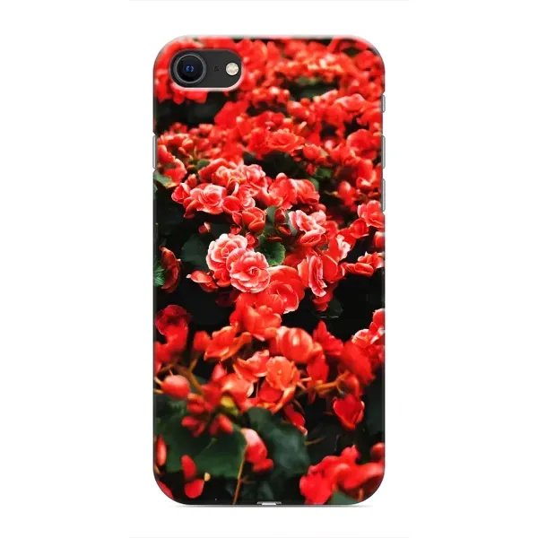 Чохол з принтом «Квіти червоні» для iPhone 8