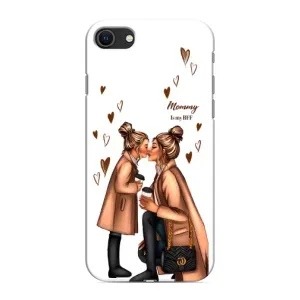 Чохол з друком для iPhone 8 - (Мама з дитинкою) (AlphaPrint) (Донька і мама)