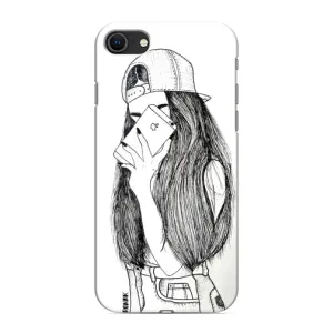 Чохол з друком для iPhone 8 - (Мода) (AlphaPrint) (Фото дівчини)