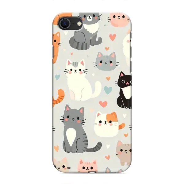 Чехол с принтом «Коллаж котов» для iPhone 8