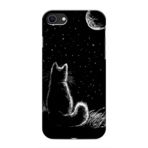 Чехол с принтом для iPhone 8 (AlphaPrint) Модные коты