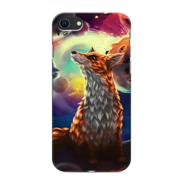 Чехол с принтом «Лисица в космосе» для iPhone 8