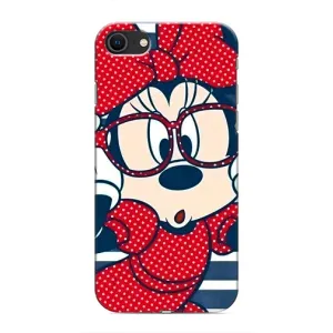 Эксклюзивный чехол для iPhone 8 (AlphaPrint - Мультяшные) (Маус в очках)