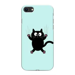 Чехол с принтом для iPhone 8 (AlphaPrint) Модные коты (Падающий кот)