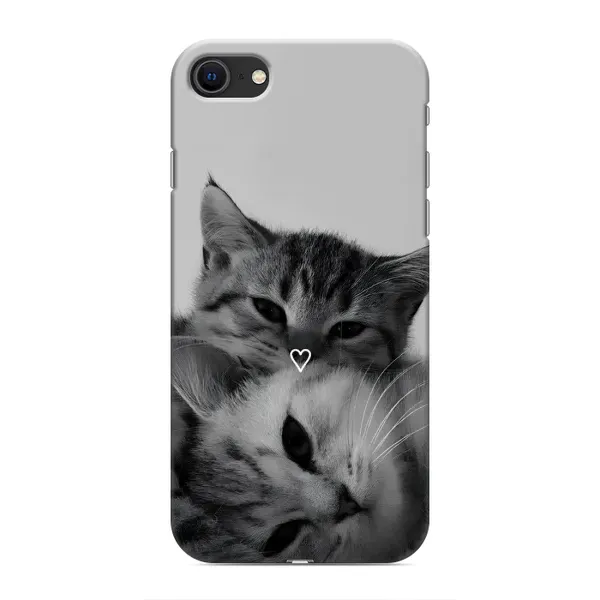 Чехол с принтом «Пара котов» для iPhone 8