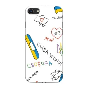 Чехол с принтом «Стикер» для iPhone 8