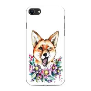 Чехлы с картинкой Лисички для iPhone 8 (VPrint) (Веселая лисичка)