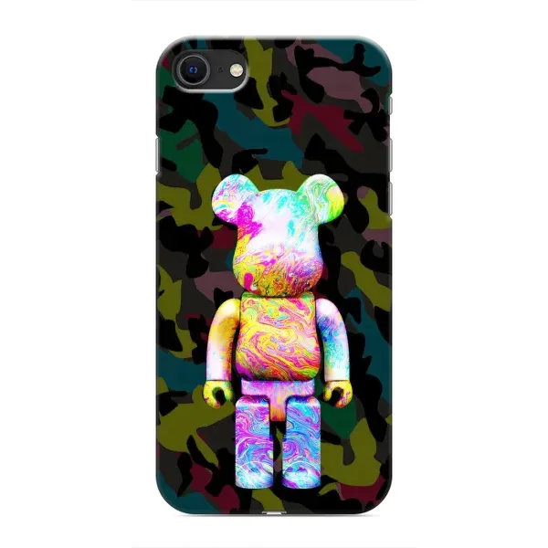 Чохол з принтом «Яскравий Bearbrick» для iPhone 8