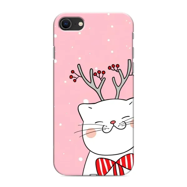 Чохол з принтом «Зимовий кіт» для iPhone 8